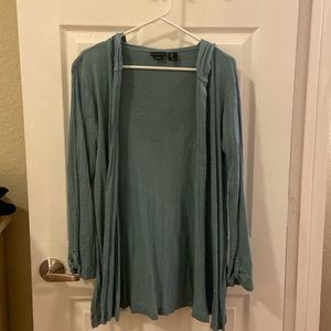 3/$20 Tahari•green/blue cardigan•100%Linen•NWOT